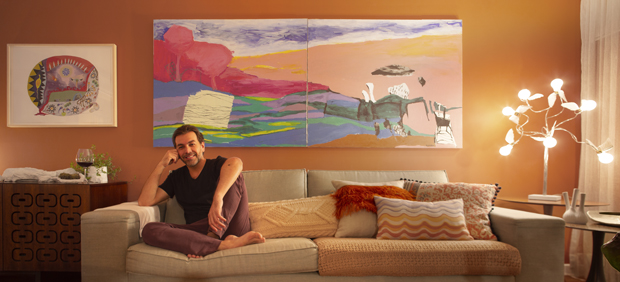 Newton Lima em registro do clipping de Casa Vogue